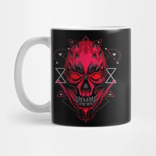 skull head retro Mug